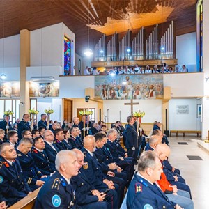 Karlovački vatrogasci i cehovsko društvo iz Goričana hodočastili sv. Josipu u Karlovac